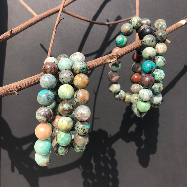 FEXIBLE CHRYOCOLLA BRACELET 12MM