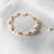 Intricate Fresh Water Pearls and Quartz Bracelet.
