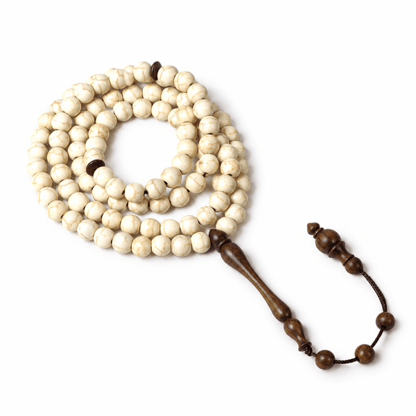 White Feroza 8mm 100 Beads