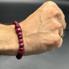 Ruby Flexible Bracelet 28 Beads 7MM.