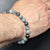 Eagle Eye & Ebony Wood 8mm Flexible Bracelet.