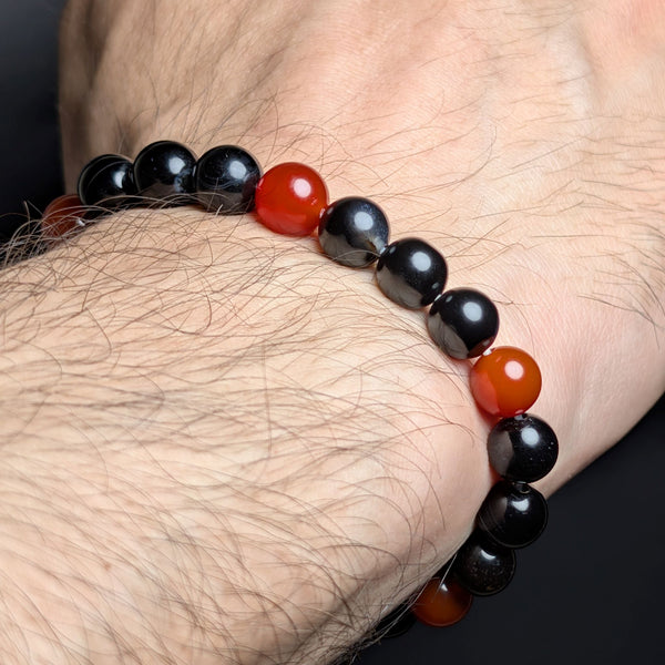 Sulemani Aqeeq & Yemeni Aqeeq Flexible Bracelet 8MM.
