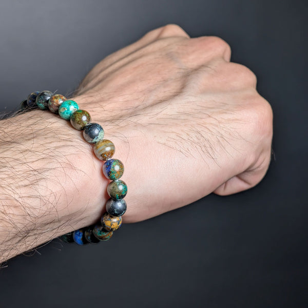 Azurite Flexible Bracelet 8mm