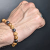Fragrant Oud Wood & EbonyWood 8mm Flexible Bracelet.