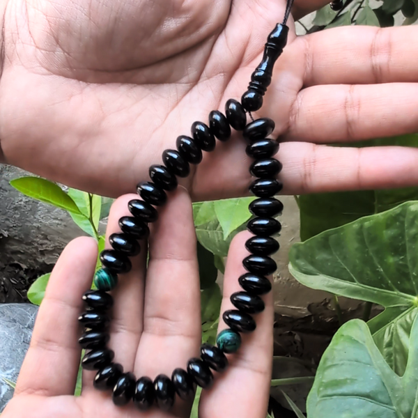 Indonesian Teak Wood Companion Tasbih Bracelet 33 Beads