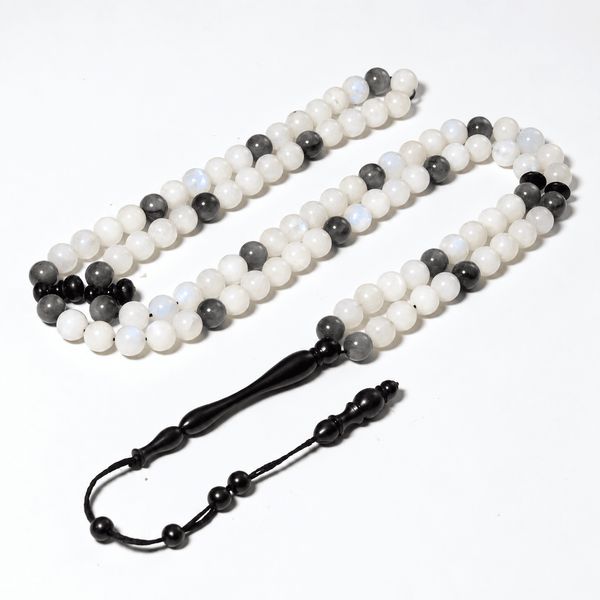 MoonStone Misbaha Tasbih Intermix With Eagle Eye