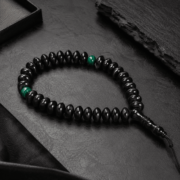 Teak Wood Companion Misbaha Tasbih Bracelet 33 Beads